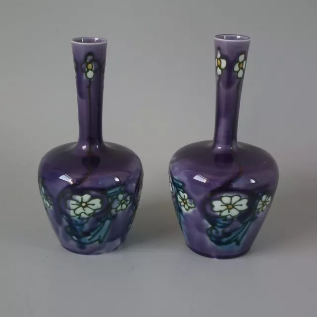 Pair Minton Secessionist Purple No.33 Vases