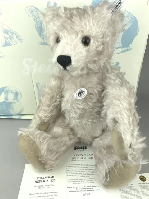 Steiff 1925 Replica Teddy Bear - Limited Edition White Mohair - 50cm EAN:408786