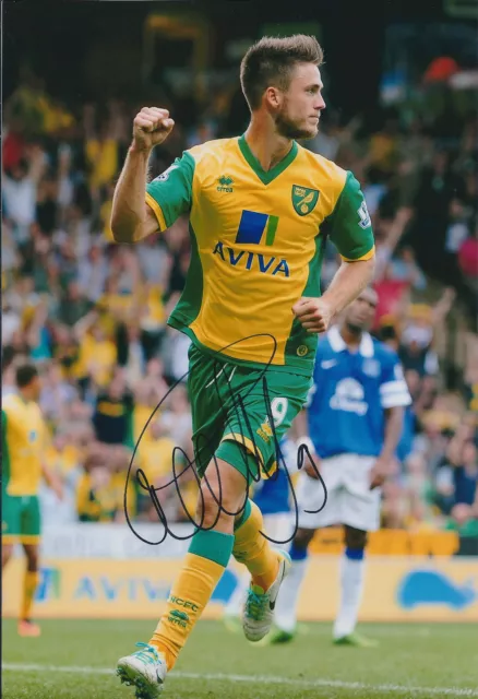 Ricky Van WOLFSWINKEL SIGNED Norwich Football 12x8 Photo AFTAL Autograph COA