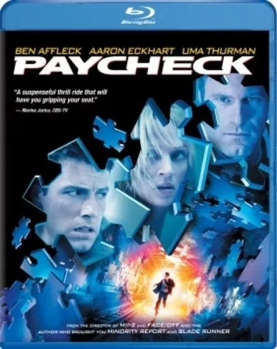 Paycheck [New Blu-ray] Ac-3/Dolby Digital, Dolby, Dubbed, Subtitled, Widescree