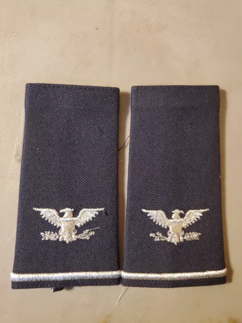 Us Air Force Colonel Officer Shoulder Boards Rank Epaulets Pair New