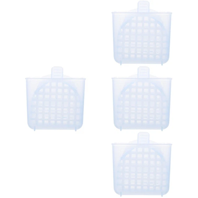 4pcs Case de nettoyage de prothèse Faux Faux de dents Conteneur dentaire