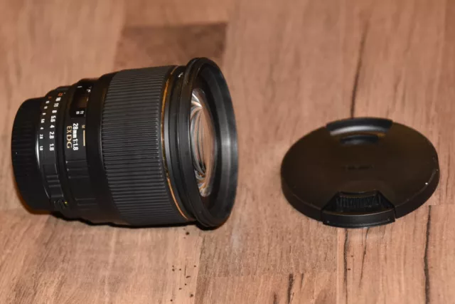 Sigma EX DG 28mm   1 : 1.8 für Nikon - Lichtstarkes Weitwinkelobjektiv Autofokus