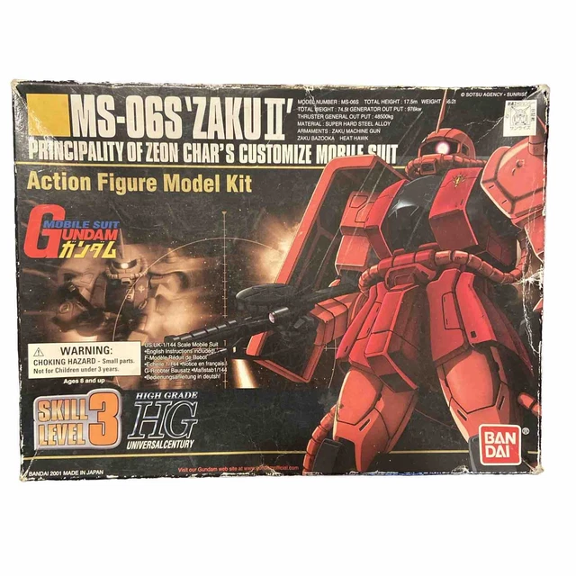 GUNDAM - HG 1/144 MS-06R-1A Zaku II - Model Kit GUNDAM - HG 1/144 MS-06R-1A Zaku II - Model Kit