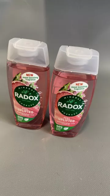 Radox Feel Refreshed: Grapefruit & Ginger Bliss,| Long-Lasting  2 Pack 675ml