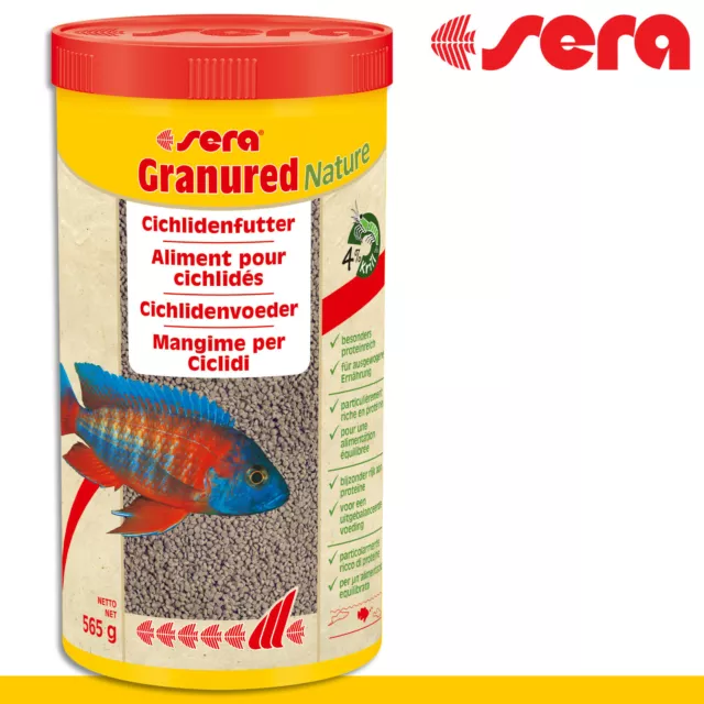 Sera 1000ml Granured Naturel pour Poissons D'Aquarium Croissance Nourriture