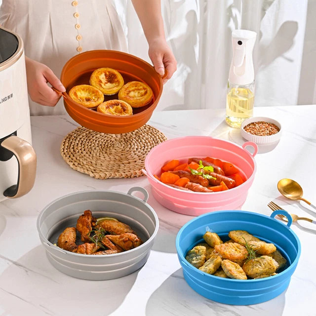 Silicone Air Fryer Pots Waterproof for Home Kitchen Oven Steamer Cooker Gadgets