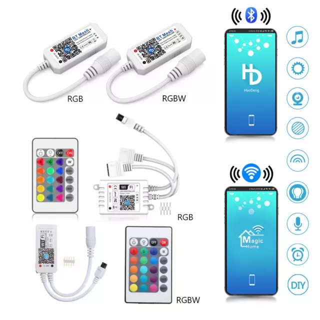 Bluetooth APP WiFi RGB RGBW LED Controller Fernbedienung Steuerung für LED Strip