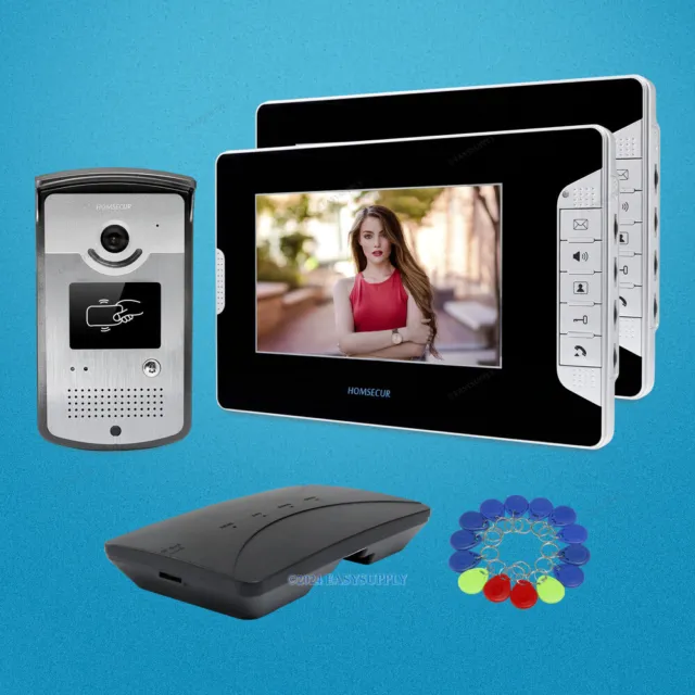 7" WIFI Système Interphone Portier Vidéo avec Interphone Audio Intra-moniteur