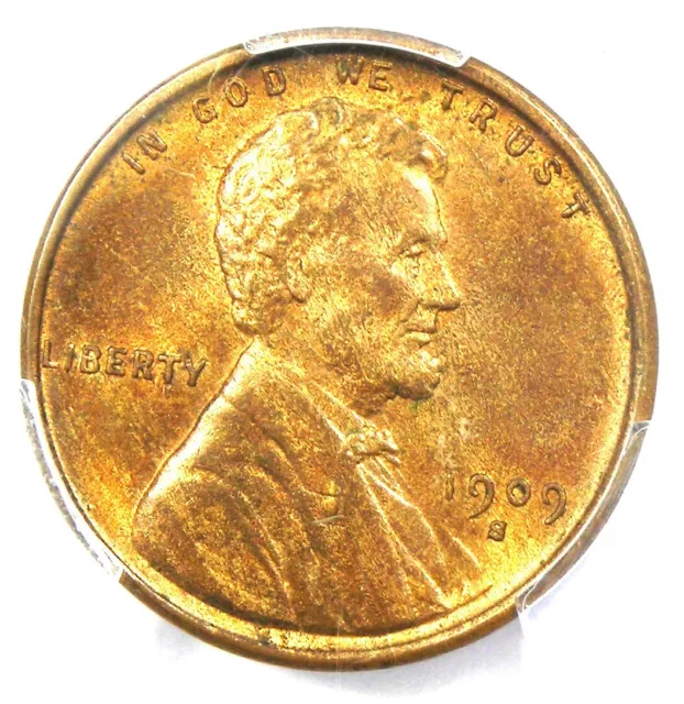 1909-S VDB Lincoln Wheat Cent 1C Penny - PCGS Uncirculated Details (UNC MS)