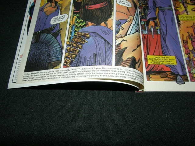 ETERNAL WARRIOR Vol.1 No.6 / 1993 VALIANT COMICS / (2) BOOKS 4