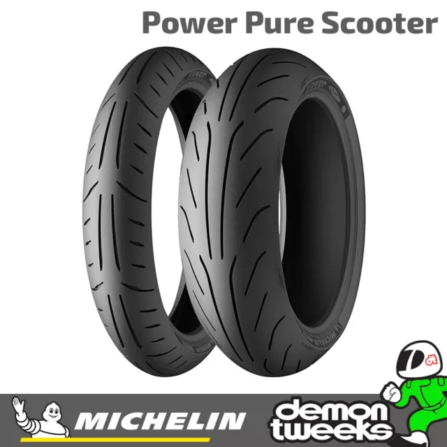 Michelin Power Pure Scooter / Bike / MC Tyre - 120 70 12 (58P) TL Front Or Rear