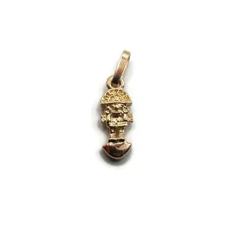 Unisex Pendant Handmade in 18K Solid Gold Tumi