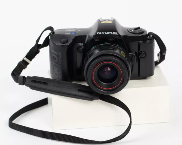 Olympus OM101 Power Focus 35mm SLR Film Camera + 35-70mm Lens + Manual Adapter