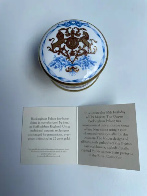Royal Collection Trust Queen Elizabeth II 90th Bday - Blue Pillbox 22 carot gold 3