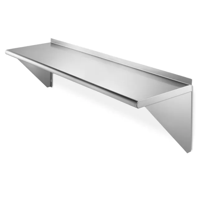 Stainless Steel 14" x 48" Commercial Kitchen Wall Shelf Restaurant Shelving
