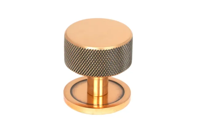 From The Anvil 46870 Polished Bronze Brompton Cabinet Knob - 32mm (Plain)
