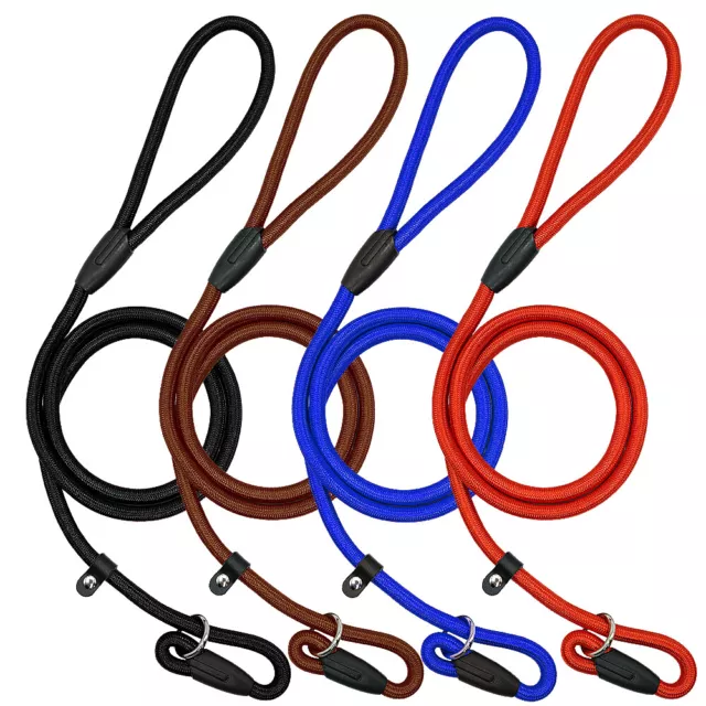 Strong Nylon Slip On Rope Pet Dog Puppy Training Lead Leash No Collar Needed