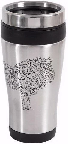 Taza de viaje-Nombres de Dios/León de Judá (14 oz) (#71184)