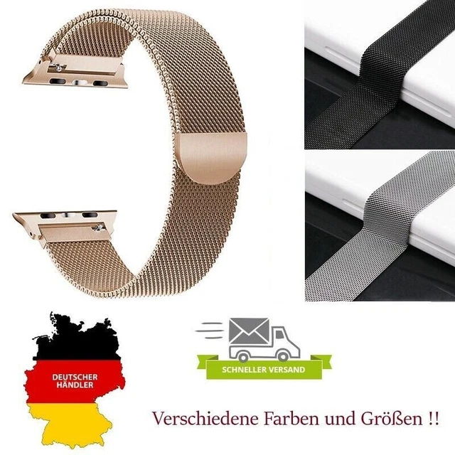 Armband für Apple Watch Milanaise Edelstahl Serie3 4 5 6 SE 38 40 42 44 Milanese