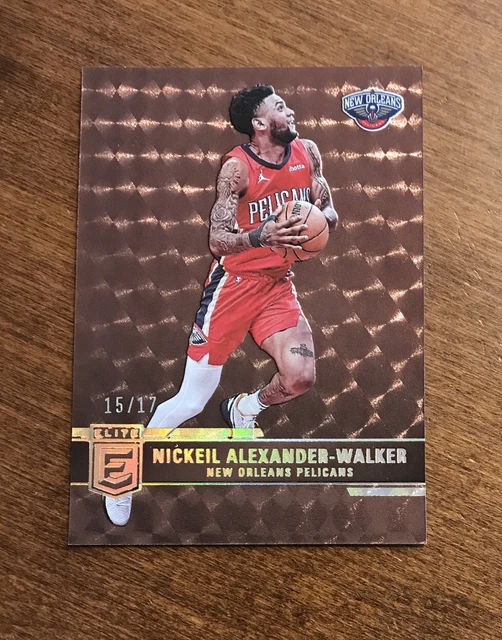 Nickeil Alexander Walker 2021-22 Panini Elite Bronze Foil #107 Pelicans 15/17