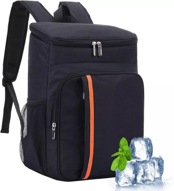 Sac à Dos Isotherme Glacière 23L de Portable Pique-Nique Déjeuner BBQ Camping