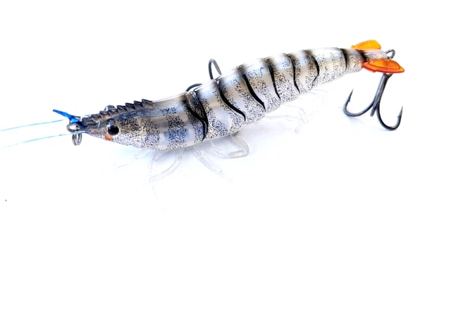 Fishing Live Look King Prawn Shrimp 80mm 15g Slow Sinking