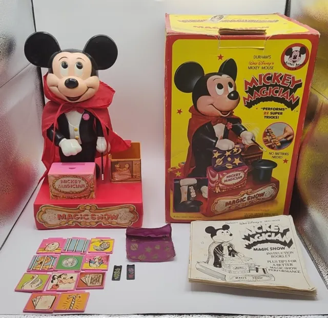 Disney Mickey Mouse Club Magician Magic Show Toy In Box 1976 Vintage Durhams