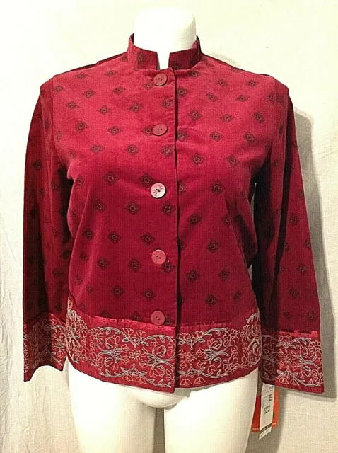 Hearts Of Palm Woman’s Jacket Size 6 Sultan Of Swing Oriental -New With Tags