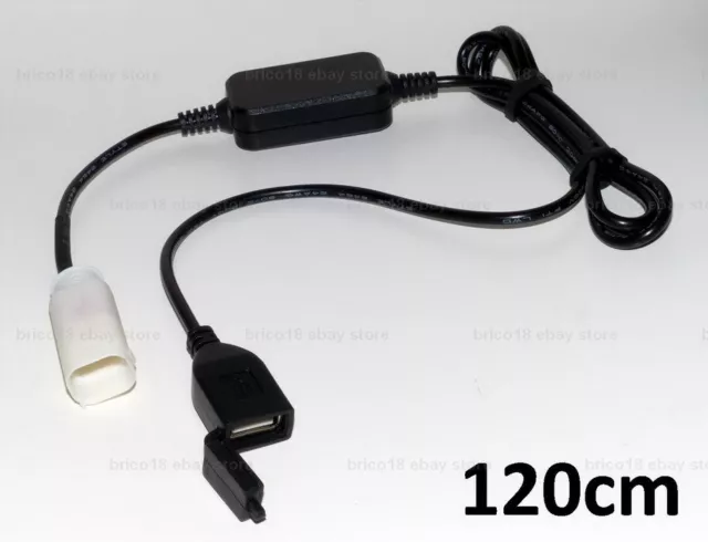 BMW R1200 R1250 GS R RS RT F S1000 XR - Kit x1 USB 120cm via 83300413585