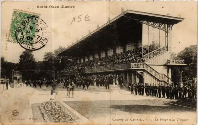 CPA AK St-OUEN Field of Racing Le Pesage et les Tribunes (569534)