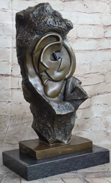 Vintage Dali Brutalist Bronze Sculpture 60`s Mid Century Modern Abstract Artwork