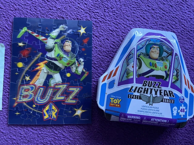 DISNEY PIXAR TOY Story Buzz Lightyear Space Ranger Lenticular Puzzle 48 ...
