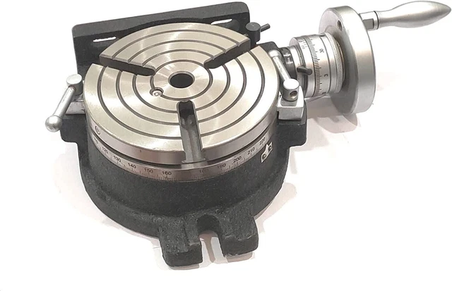 Horizontal Vertical HV6 Rotary Table (150 mm -6" Inches (3 slots)) - USA FULFILL
