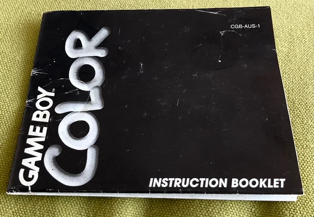 Game Boy Color, Instruction Booklet Only, Cgb-Aus-1