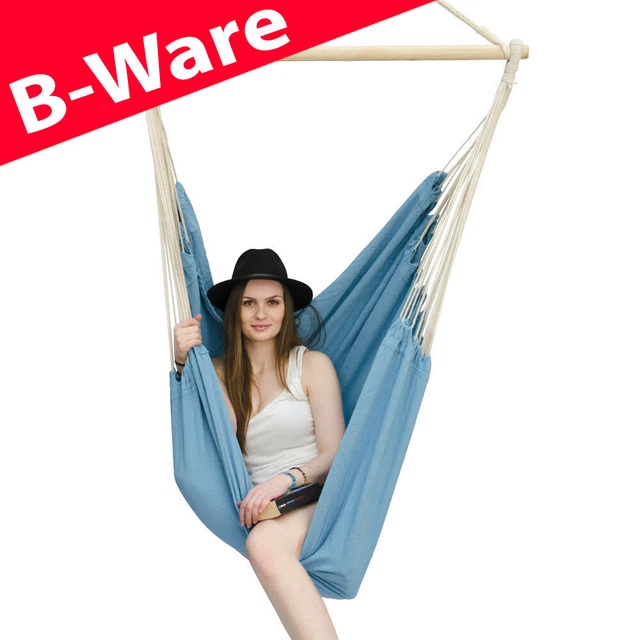 B-Ware Hängematte XXL 150KG 2 Personen Hängestuhl Schaukel Hängesessel Hängesitz