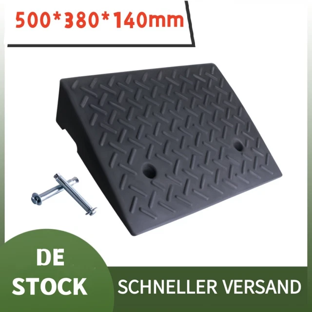 Rampa In Gomma Per Sedie A Rotelle | 2 Misure Per Gradini 11-16cm | Antiscivolo E Portatile | Per Auto E Scooter - Foto 4