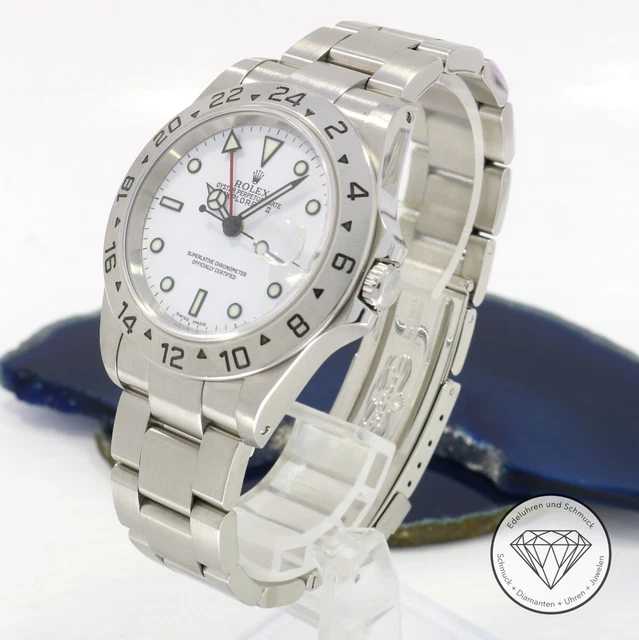 Rolex Explorer II 16570 Stahl 40mm Automatik Uhr xxyy