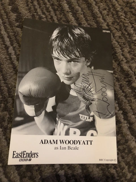 Adam Woodyatt (Eastenders) Vintage Hand Signed B&W Cast Card- Undedicated
