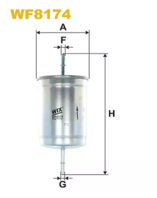 Fuel Filter fits MITSUBISHI CARISMA DA2A 1.8 97 to 06 4G93(GDI) Wix Quality New