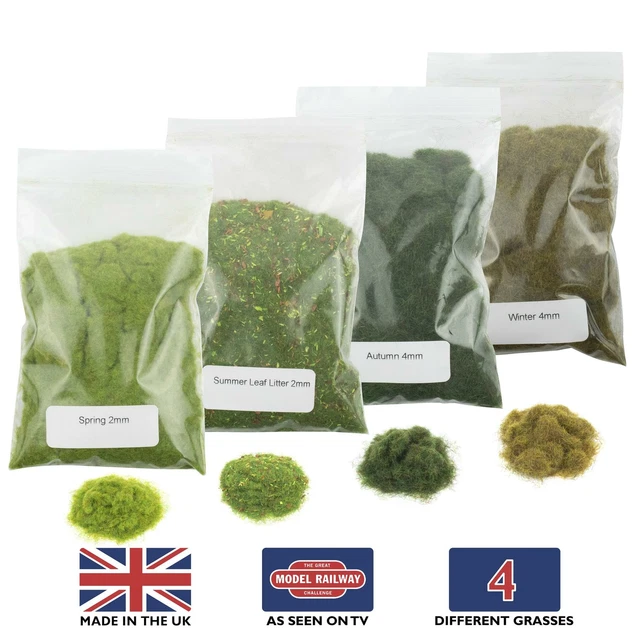 Noch 07066 - Assortiment Fibres D'Herbes Courtes 1,5mm Et 2,5mm Pour Modélisme Ferroviaire