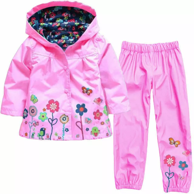 Abiti antipioggia floreale antivento per bambine set vestiti bambino vestiti per bambini