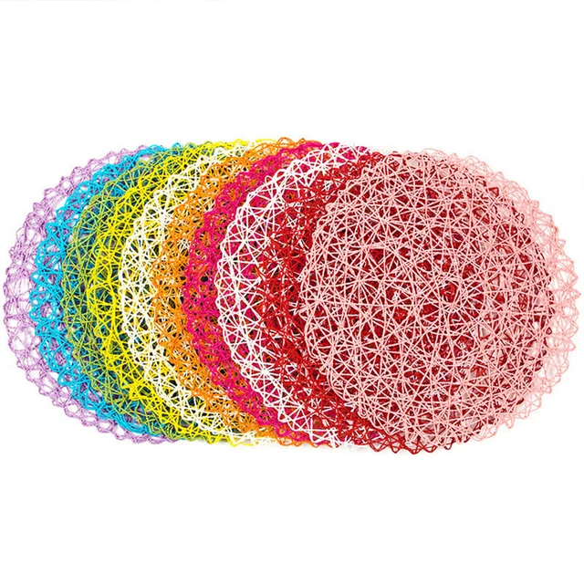 10 Pcs Disque Tissé En Papier Décoration Suspendue Au Plafond Décorer
