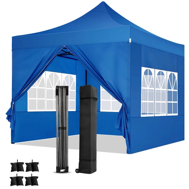 Pavillon 3mx3m Wasserdicht Partyzelt Gartenzelt UV Faltpavillon Faltbar Pergolen