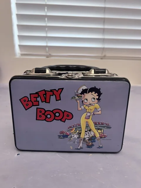 Betty Boop - Small Metal Lunchbox - 1996 - Diner & Drive-In Car Hop