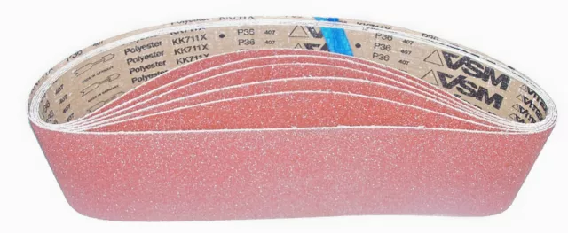 36 Grit  6 x 48” Sanding Belts Vitex Germany P36 407 VSM KK711X  6 pack