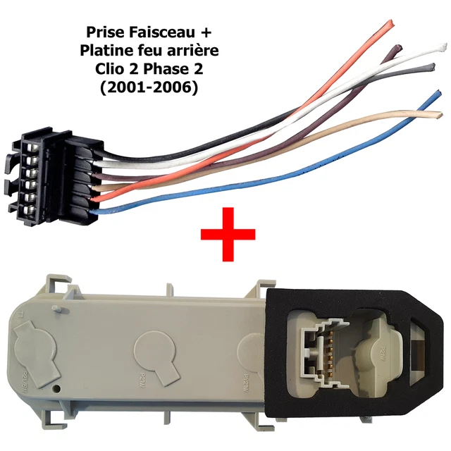 Porte-lampe De Feux Arrière + Fiche Pour Ford Transit 3 (2000-2006) - Neuf Partsline