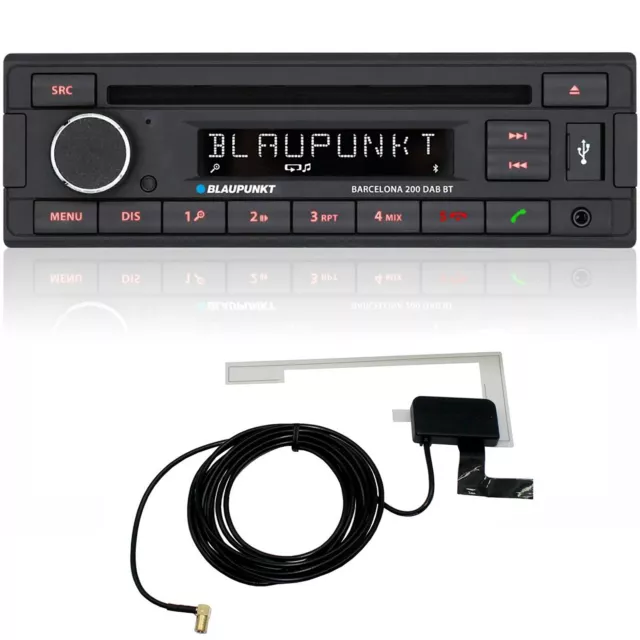 Blaupunkt Barcelona 200 DAB BT Radio Stéréo Voiture Lecteur CD USB Antenne