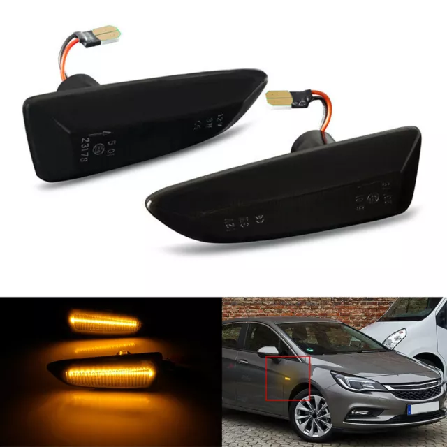 2X LED Seitenblinker Blinker Links Rechts Für Opel Astra J K Insignia B Zafira C