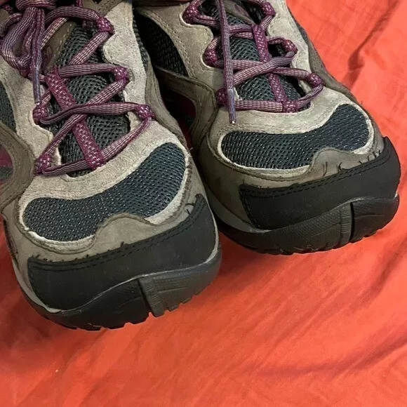 MERRELL AZURA HIKING Shoes Suede Mesh Lace Up Waterproof Castle Rock ...